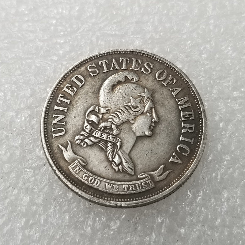 Commemorative coin 1869 free head standard half copper silver plated silver dollar silver round wholesale