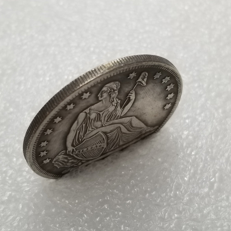 Commemorative Coin 1839 Brass Material Gobrecht Copper Silver Plated Silver Dollar Silver Round Wholesale #2209