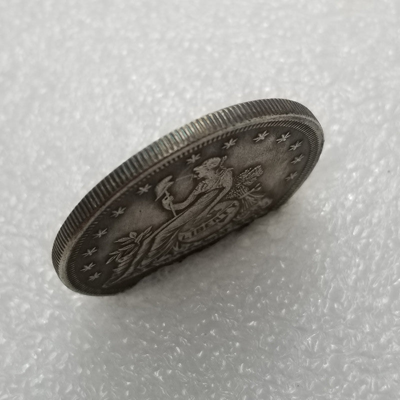 Commemorative Coin 1873 Brass Material American Silver Plated Coin Copper Silver Plated Silver Dollar Silver Round Wholesale #2207