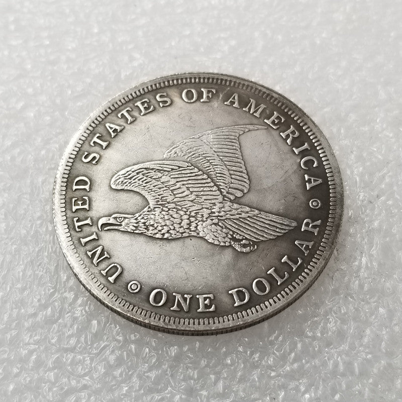 Commemorative Coin 1839 Brass Material Gobrecht Copper Silver Plated Silver Dollar Silver Round Wholesale #2209