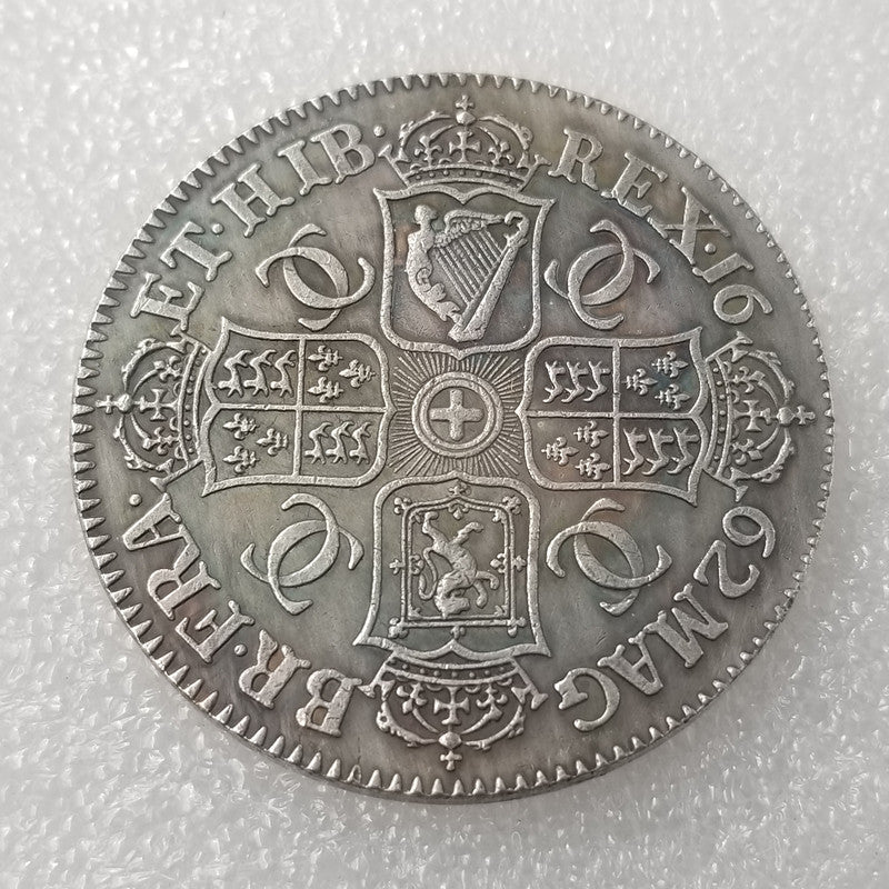 Commemorative coin 1662 silver plated coin Foreign silver dollar commemorative coin #1382