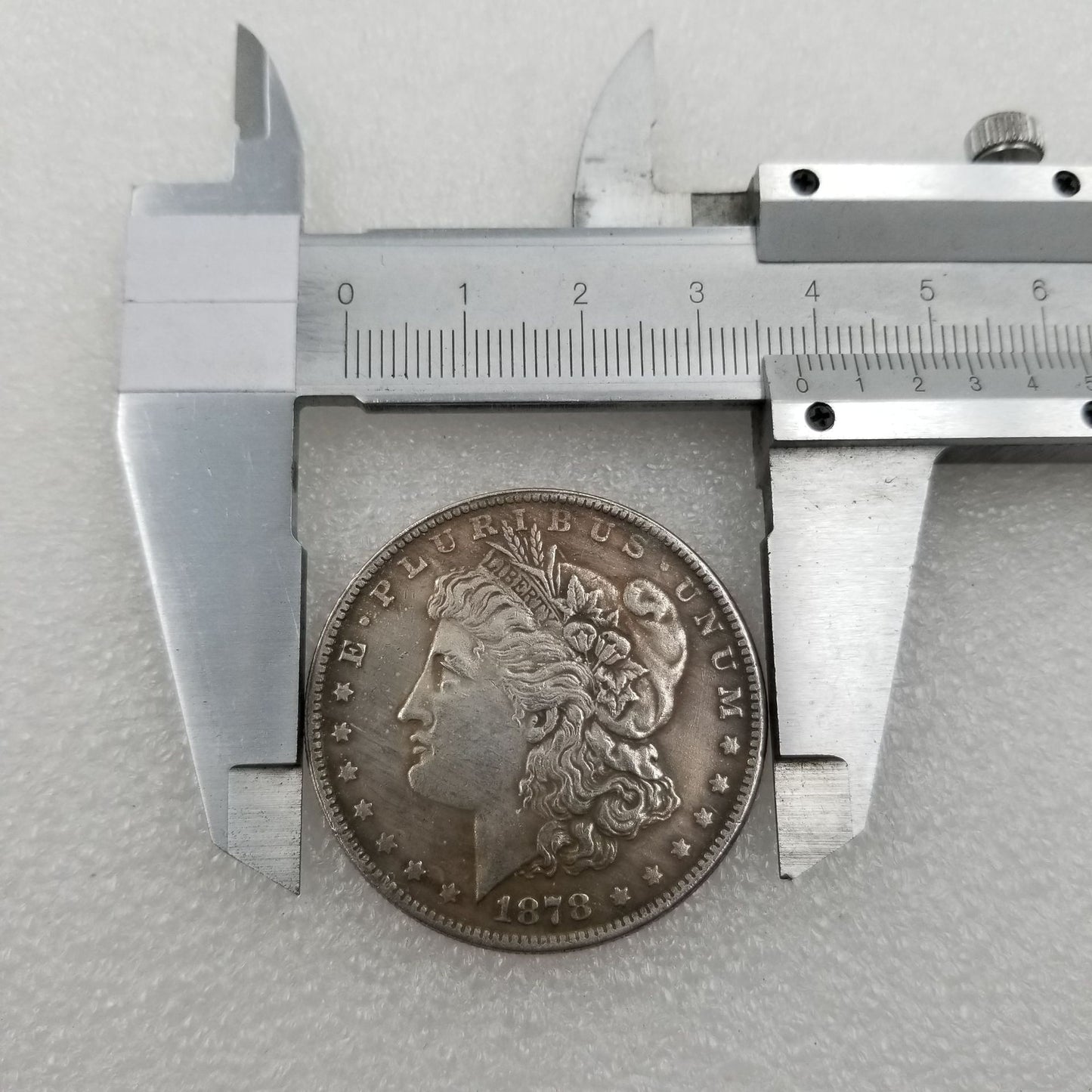 Commemorative Coin 1878 P Brass Material Brass Silver Plated Morgan Old Silver Dollar Foreign Silver Dollar