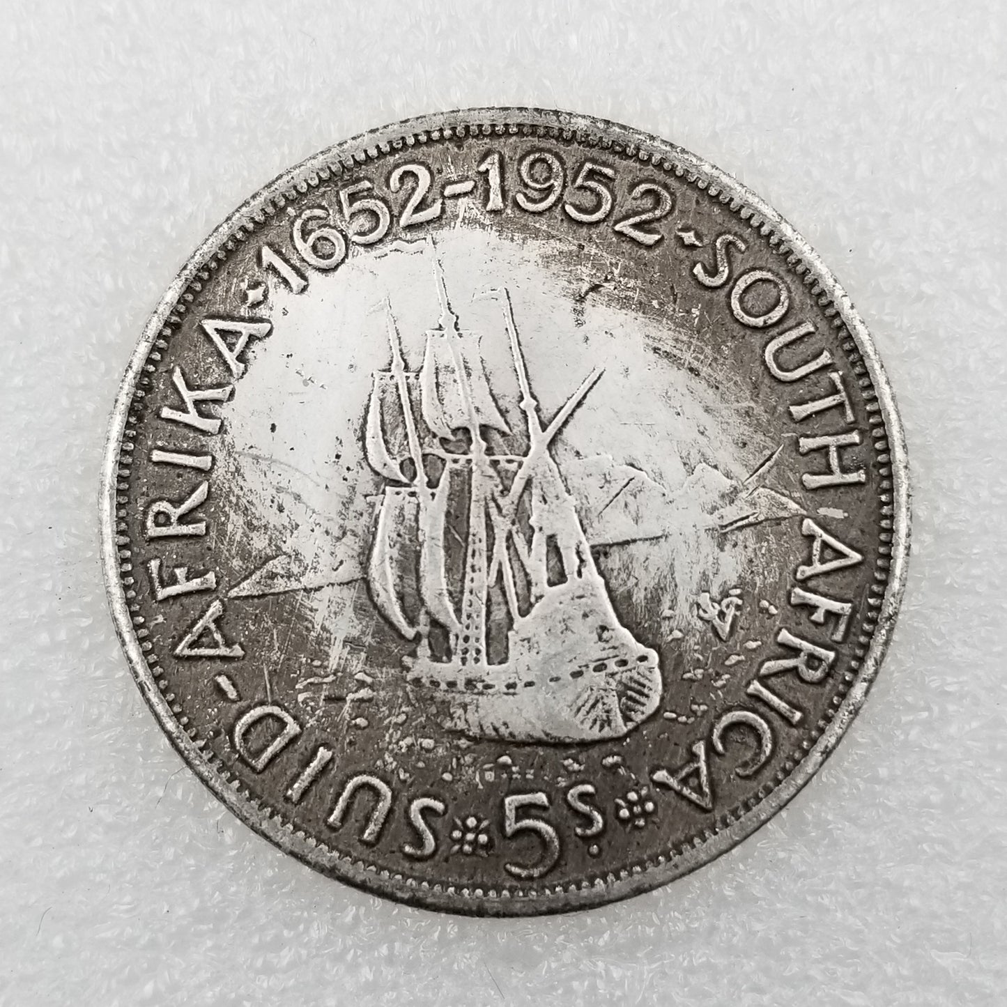 Commemorative Coin 1652-1952 Brass Material British Brass Silver Plated Old Silver Dollar Wholesale #032