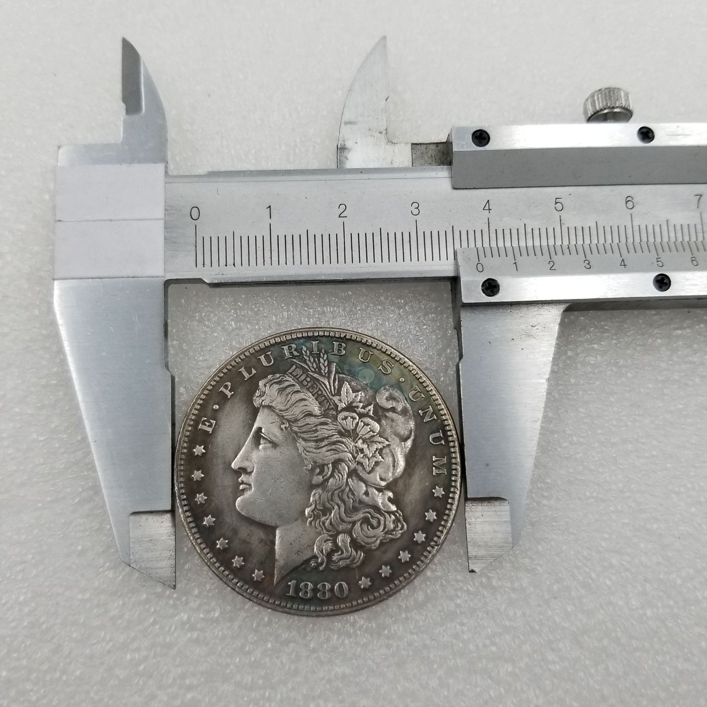 Commemorative Coin 1880 P Brass Material Brass Silver Plated Morgan Old Silver Dollar Foreign Silver Dollar