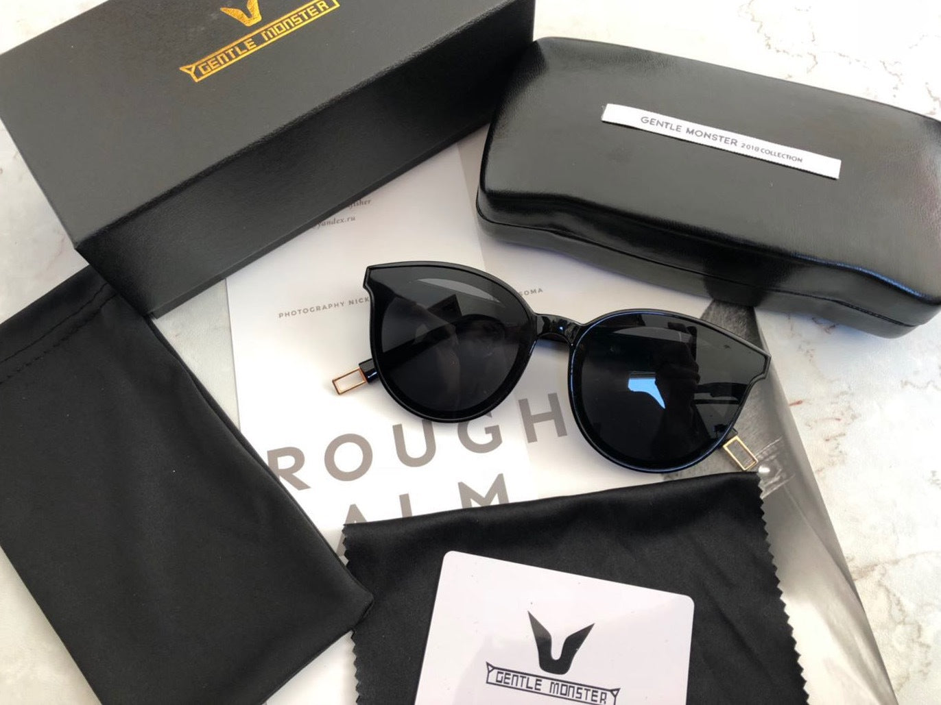 2023 new Internet celebrity street shot big V polarized sunglasses Korean version star trendy GM sunglasses men's and women's driving glasses