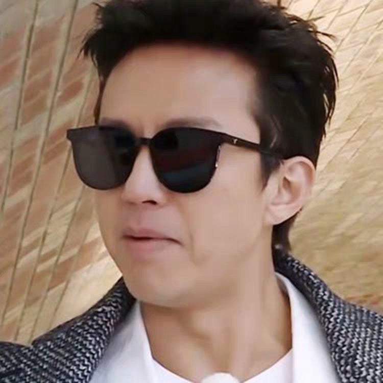 2023 new Internet celebrity street shot big V polarized sunglasses Korean version star trendy GM sunglasses men's and women's driving glasses
