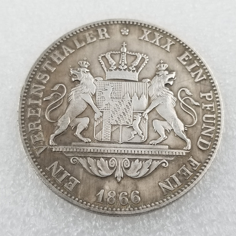 Commemorative Coin 1866 Brass Material German Commemorative Coin Silver Dollar Wholesale Collection #1556