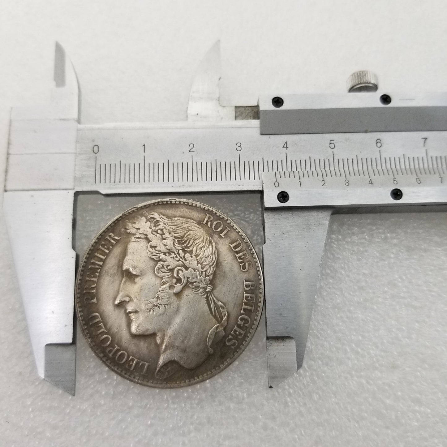 Commemorative Coin 1835 Brass Silver Plated