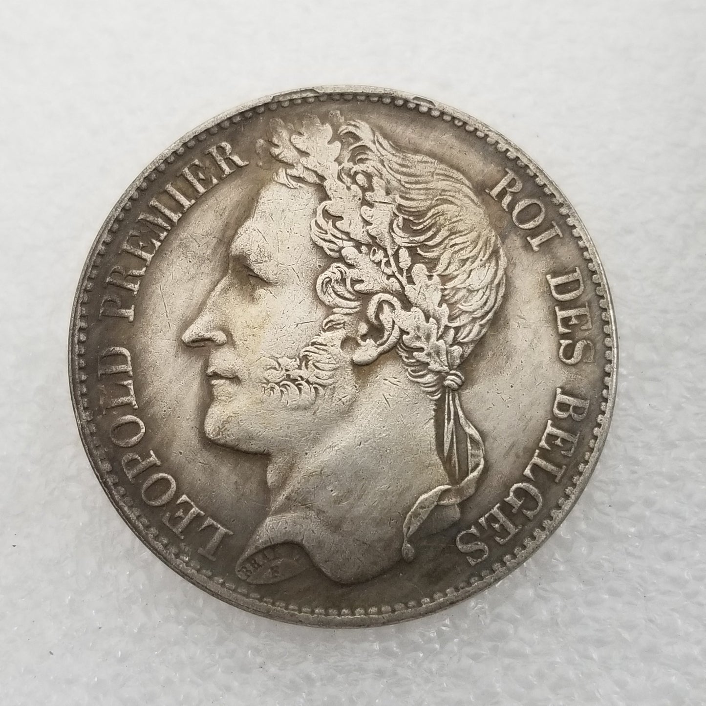 Commemorative Coin 1835 Brass Silver Plated