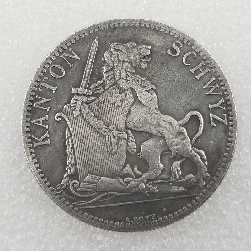 Commemorative coin 1867 Swiss commemorative coin, commemorative medal can be blown imitation silver dollar foreign trade #1795