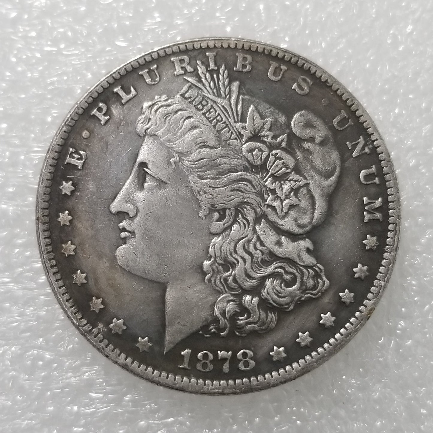 Commemorative coin 1878 brass material S version copper silver plated Morgan silver dollar wholesale collection