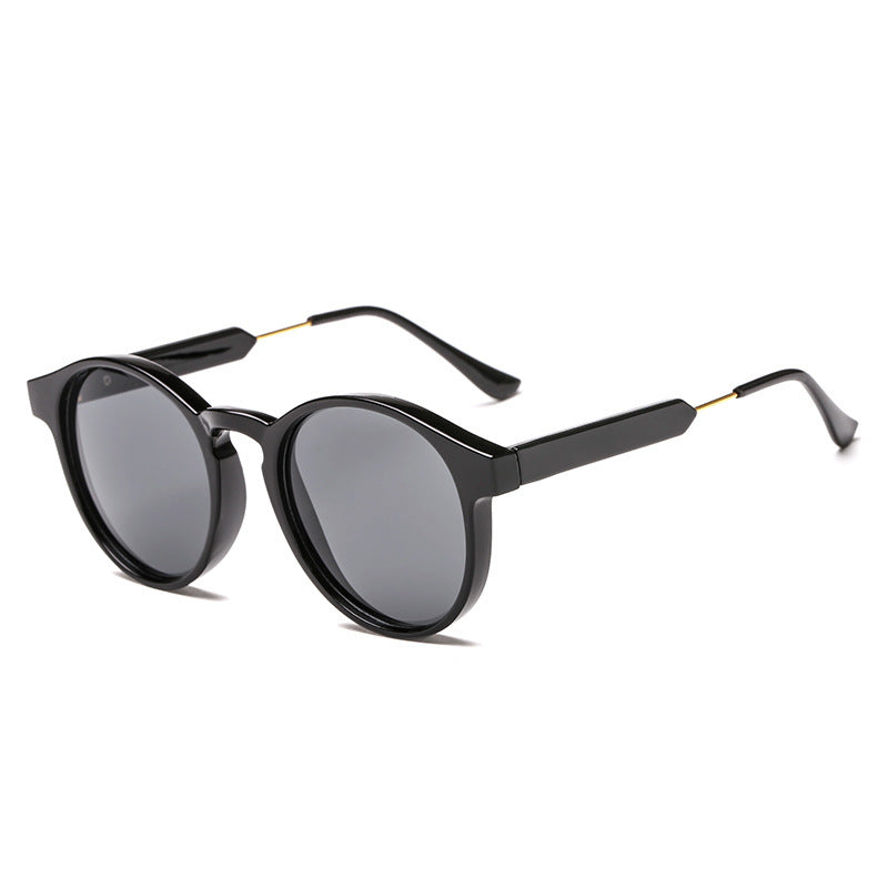 2023 Internet celebrity street shot sunglasses ins round face women's sunglasses sunglasses Korean version tide round Harajuku glasses wholesale