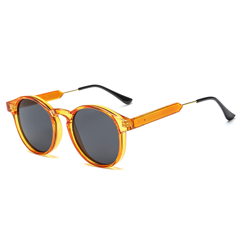 2023 Internet celebrity street shot sunglasses ins round face women's sunglasses sunglasses Korean version tide round Harajuku glasses wholesale