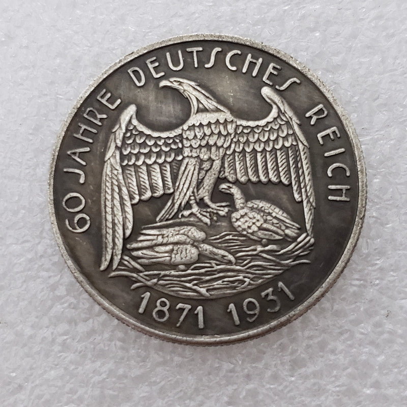 Commemorative Coin 1871-1931 German Commemorative Coin Silver Dollar Silver Round #932
