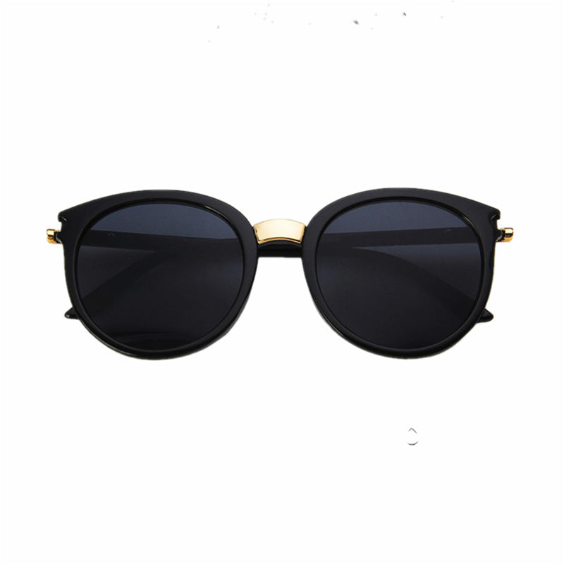 2023 fashion Korean version street shot sunglasses wholesale women's large frame sunglasses personalized round frame sunglasses