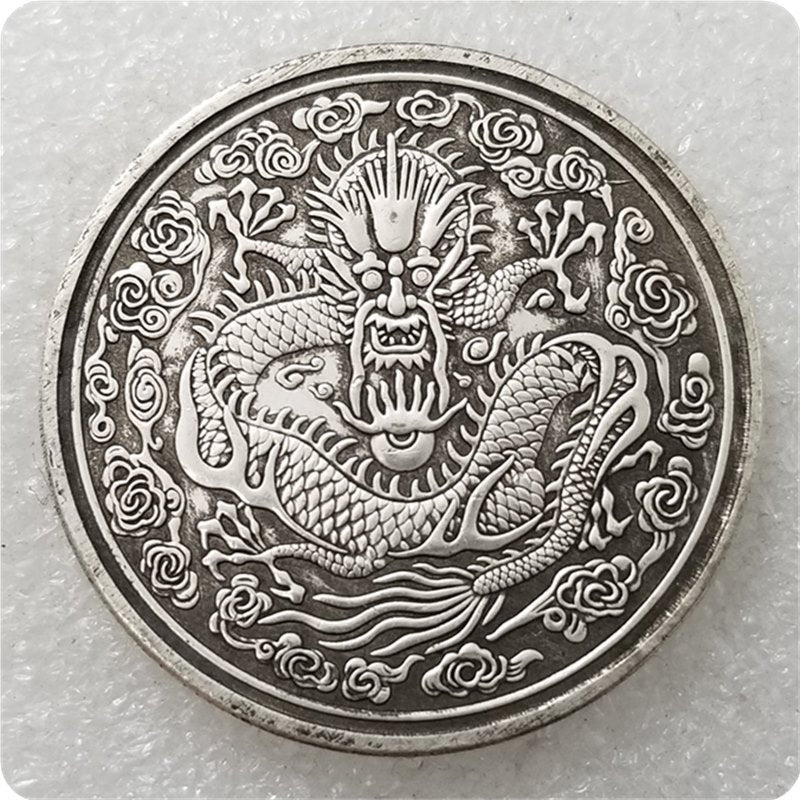 Wandering coin handicrafts Thickened Qing Dynasty gold coins One or two Guangxu Bingwu commemorative coins Silver dollars wholesale #0302