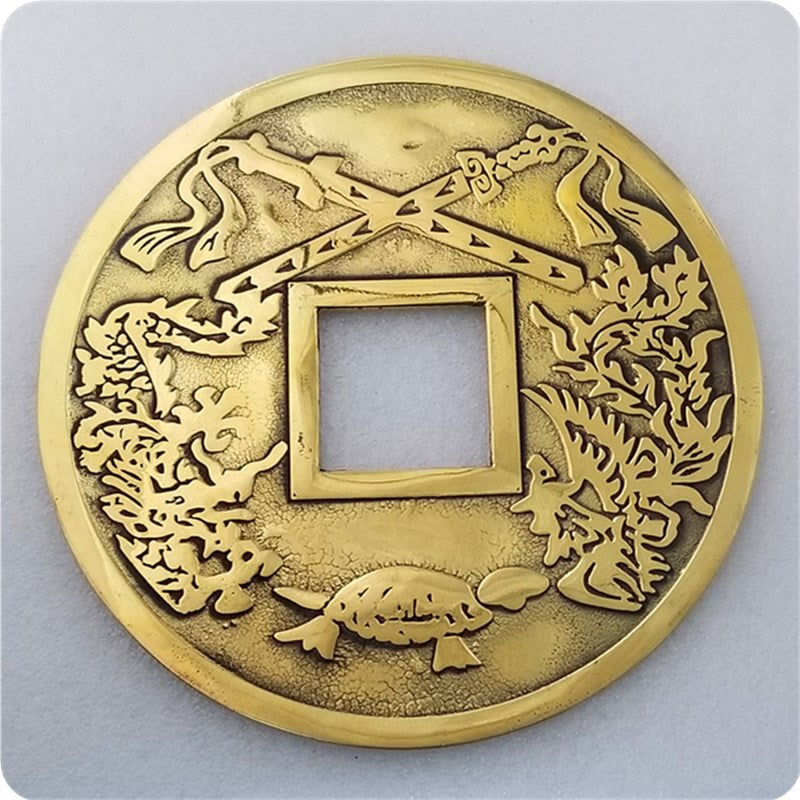 Wandering coin handicrafts copper material gossip mirror fish bronze mirror pendant T0056- 1/2/3/4/5/6/7