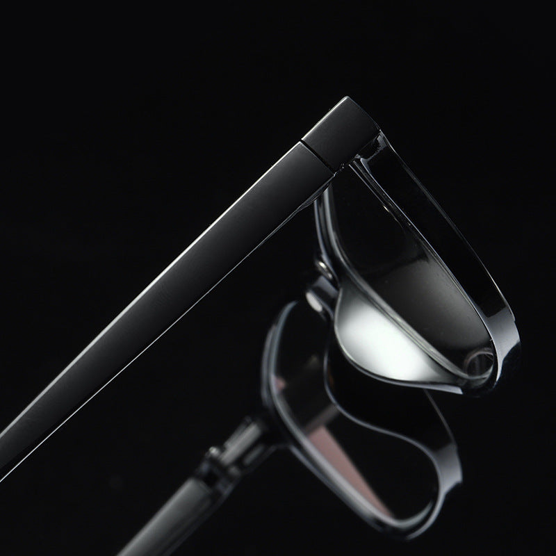 2023 new multi-functional magnet anti-blue reading glasses running rivers and lakes street stall dilute crystal flat mirror reading glasses