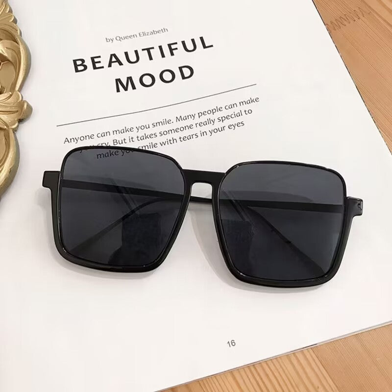 2023 new metal half-frame hanging silk sunglasses plain and thin sunglasses ins style plain and retro sunshade glasses