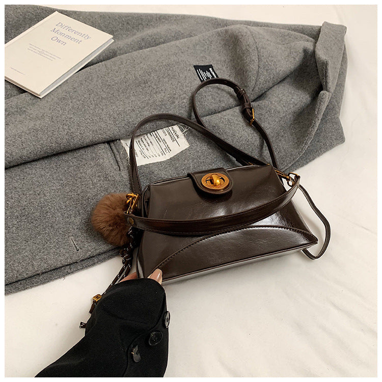 Winter new fashion trend exquisite small square bag gentle women's shoulder messenger bag women's bag retro bucket bag