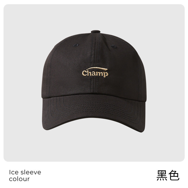 Classmate Yang, mother's cap, female wide-brimmed couple's hat, Korean version of baseball cap, showing a small face and a soft top.