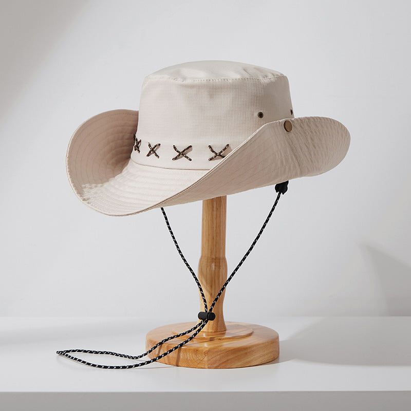 Classmate Yang mountaineering hat bucket hat female sunscreen outdoor sun 2024 new summer male sun hat