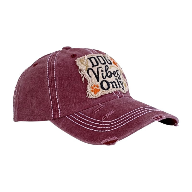 Washed holes, wide brim, baseball cap, women's American sticker, enlarged and deepened peaked cap, showing a small face, soft top hat tide