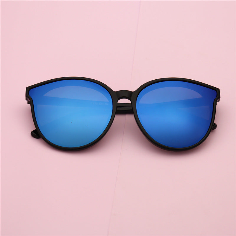 Women's retro sunscreen sunglasses men's ins high-end large-frame sunglasses trendy Korean version small glasses clearance glasses