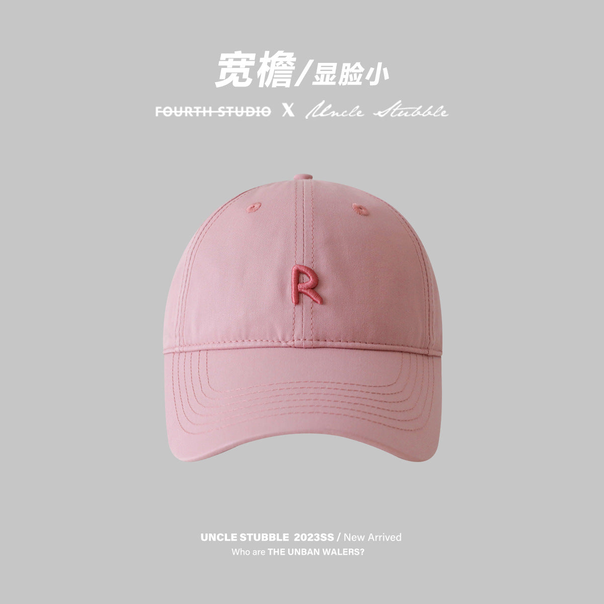 Wide brim design shows the face, small baseball cap for girls, thin breathable sun hat in summer, big brim soft top cap for men