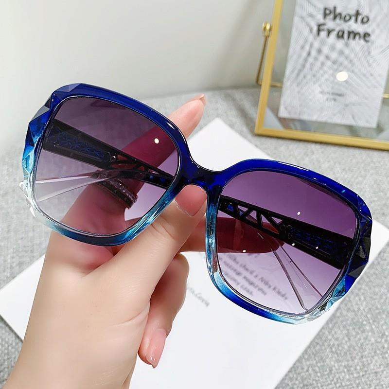 2023 new large frame polarized sunglasses women anti ultraviolet Korean version tide Internet celebrity sunglasses round face driving glasses women