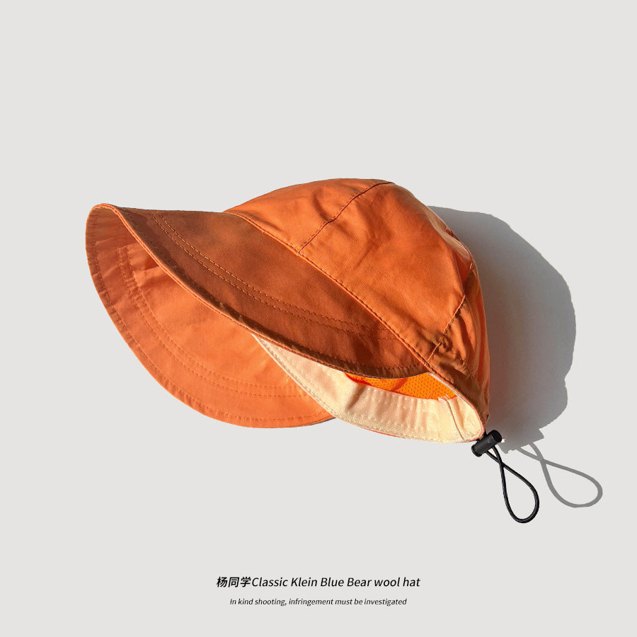 Zhao Ruth same sun hat children's summer thin sun hat UV protection face bucket hat breathable sun hat