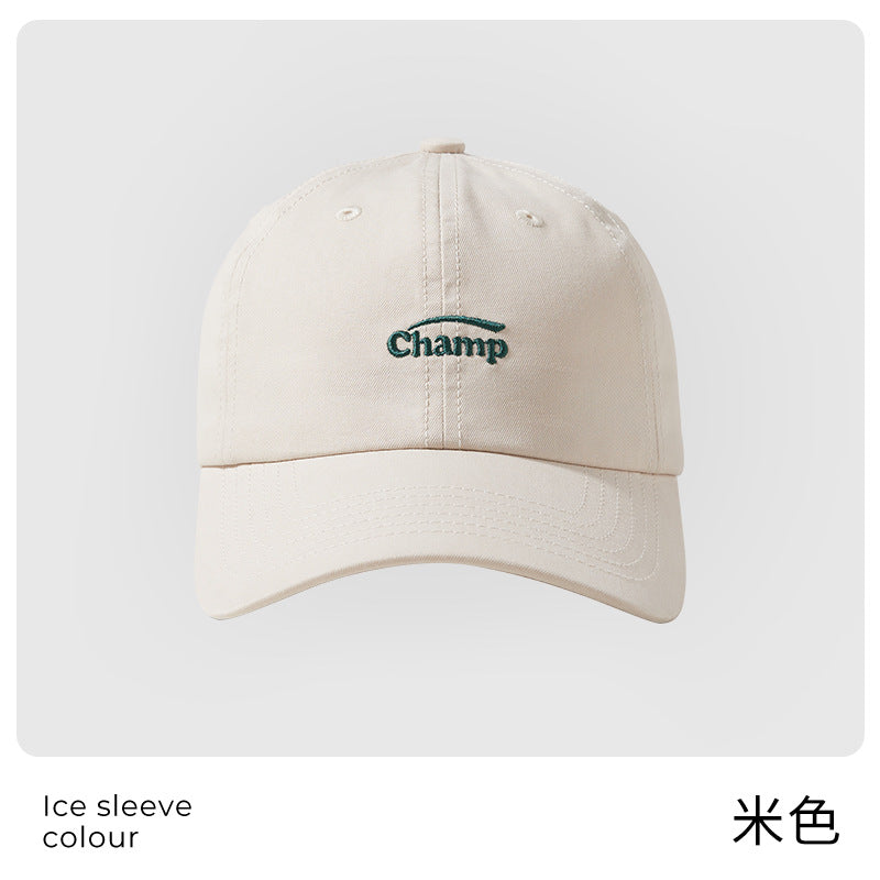 Classmate Yang, mother's cap, female wide-brimmed couple's hat, Korean version of baseball cap, showing a small face and a soft top.