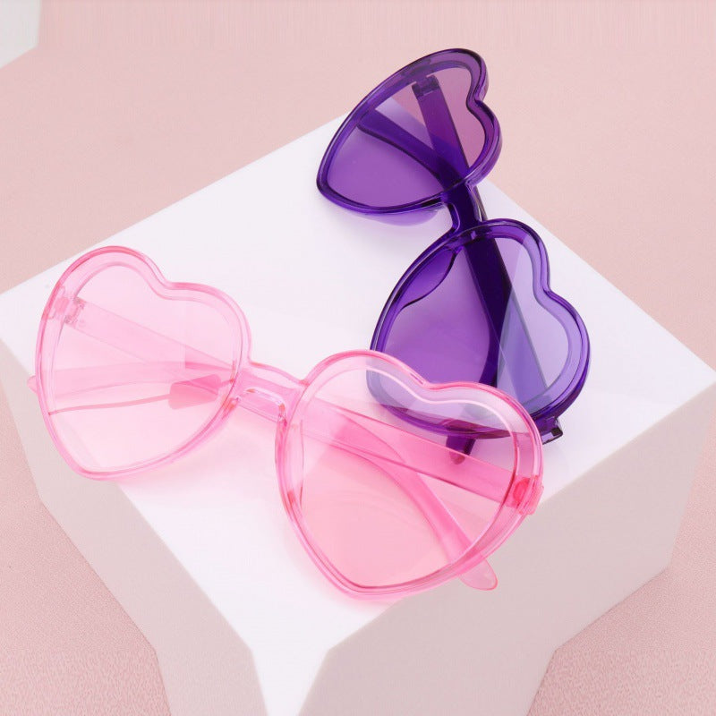 2023 new love sunglasses AliExpress cross-border fashion candy trend street shot decorative sunglasses women