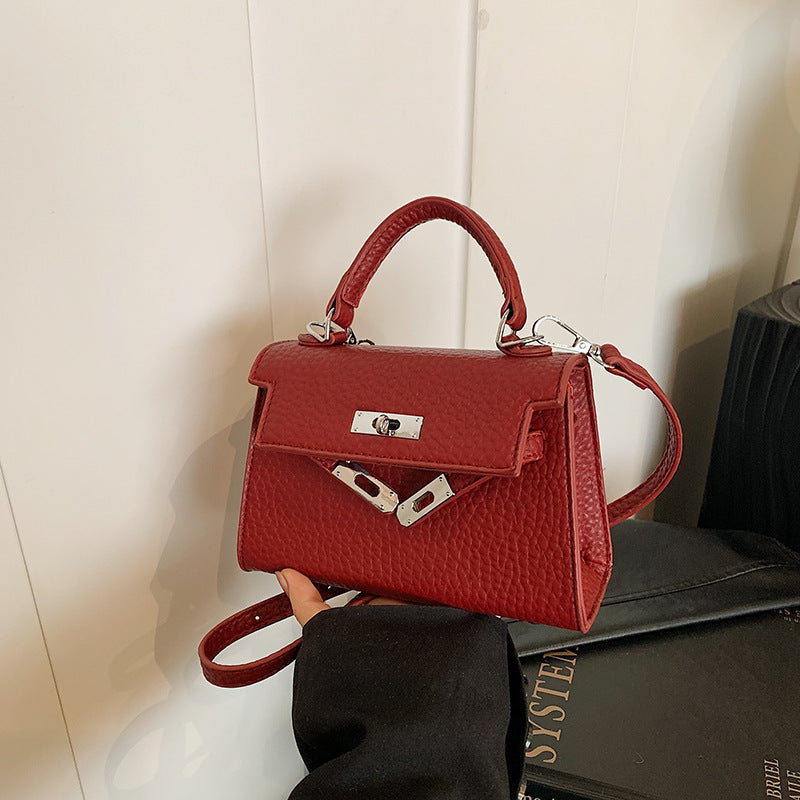 Wholesale premium sense small bag 2024 new bag women's bag versatile retro messenger bag small square bag portable Kelly bag
