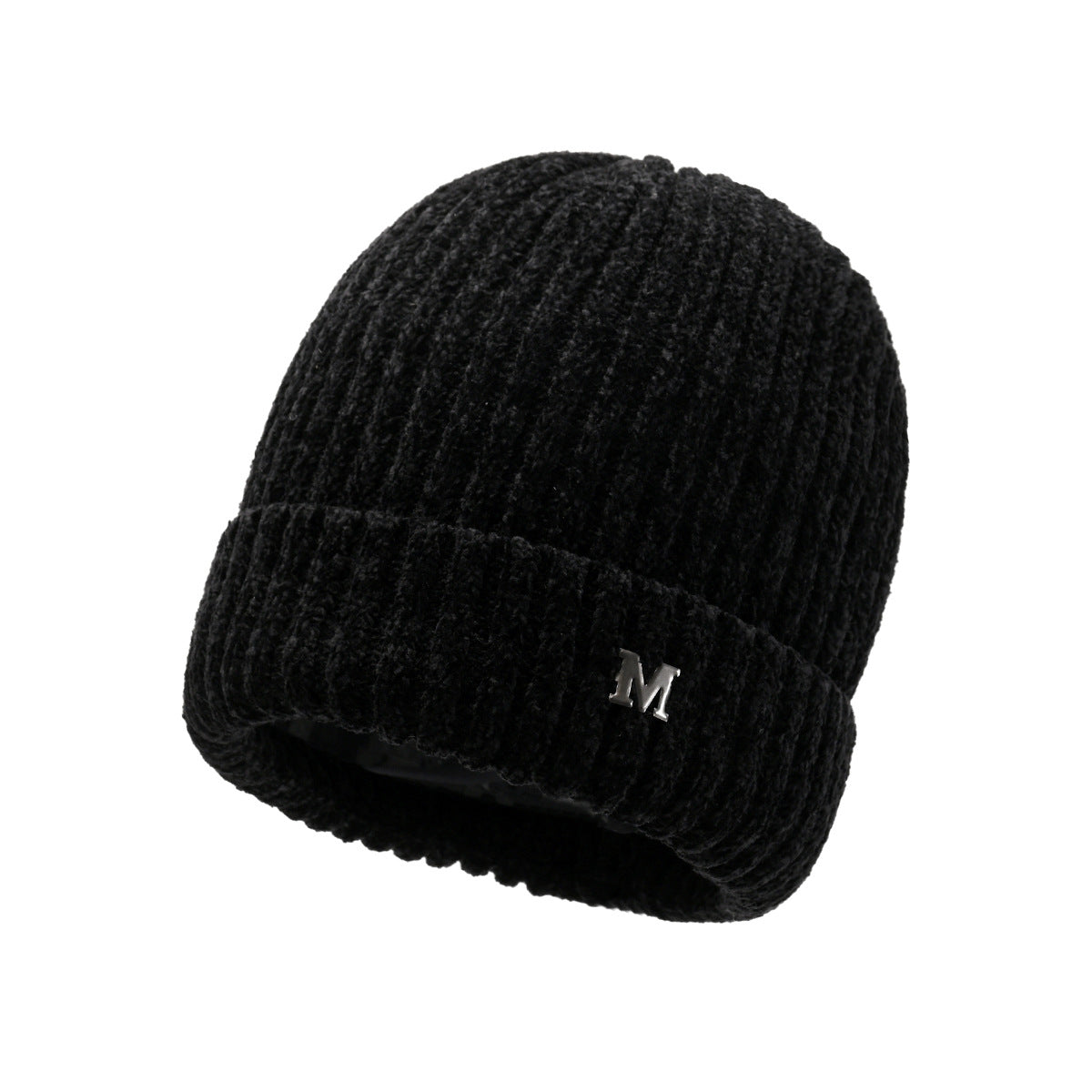 Winter men's hat outdoor cycling cold-proof velvet warm knitted hat ear protection neck cover integrated wool hat