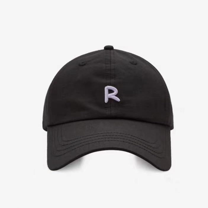 Wide brim design shows the face, small baseball cap for girls, thin breathable sun hat in summer, big brim soft top cap for men