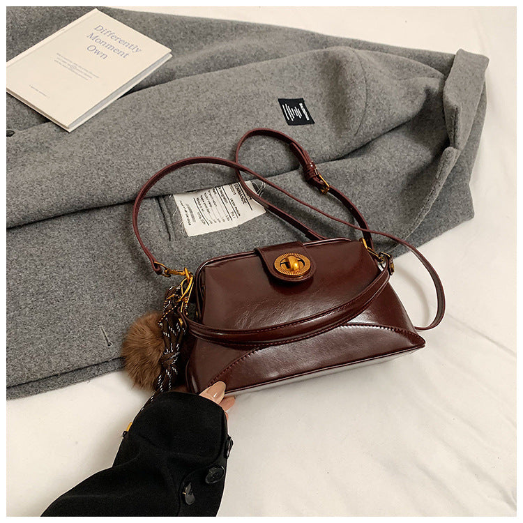 Winter new fashion trend exquisite small square bag gentle women's shoulder messenger bag women's bag retro bucket bag