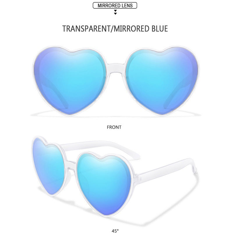 2023 new love sunglasses AliExpress cross-border fashion candy trend street shot decorative sunglasses women