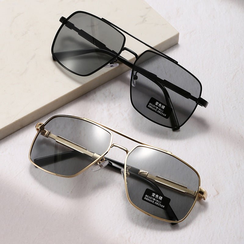 Color-changing polarized UV-proof sunglasses, fashion and high-end 2025 new men's sunglasses for driving and fishing