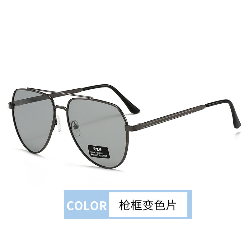 Color-changing polarized sunglasses for men's driving, men's cycling fishing, UV protection and strong light protection sunglasses