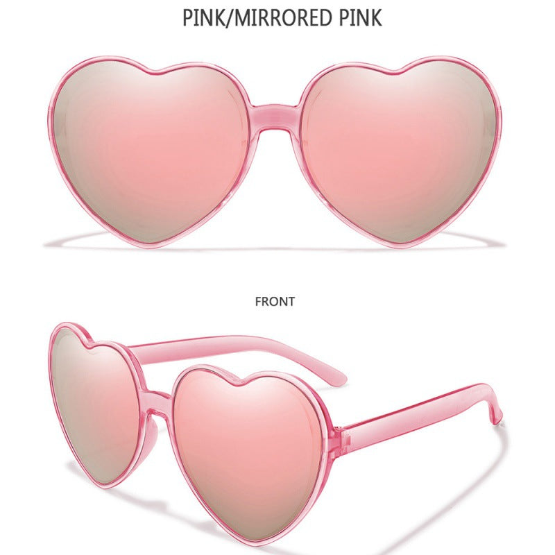 2023 new love sunglasses AliExpress cross-border fashion candy trend street shot decorative sunglasses women
