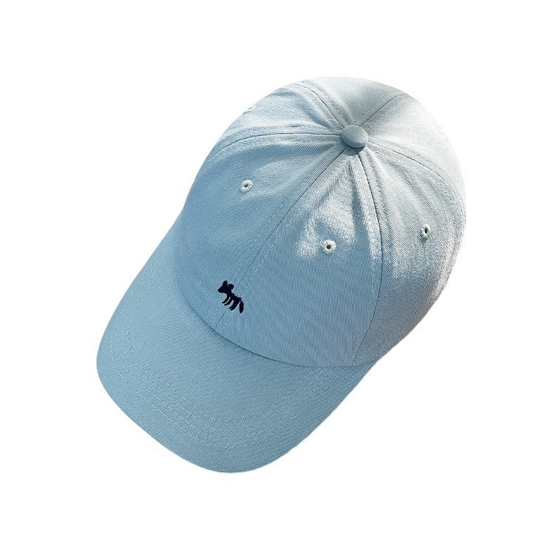 Classmate Yang strictly selects cute peaked caps cartoon women sweet sun face small animals embroidered baseball sunscreen hats