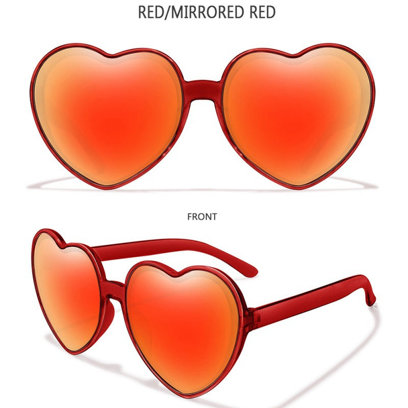 2023 new love sunglasses AliExpress cross-border fashion candy trend street shot decorative sunglasses women