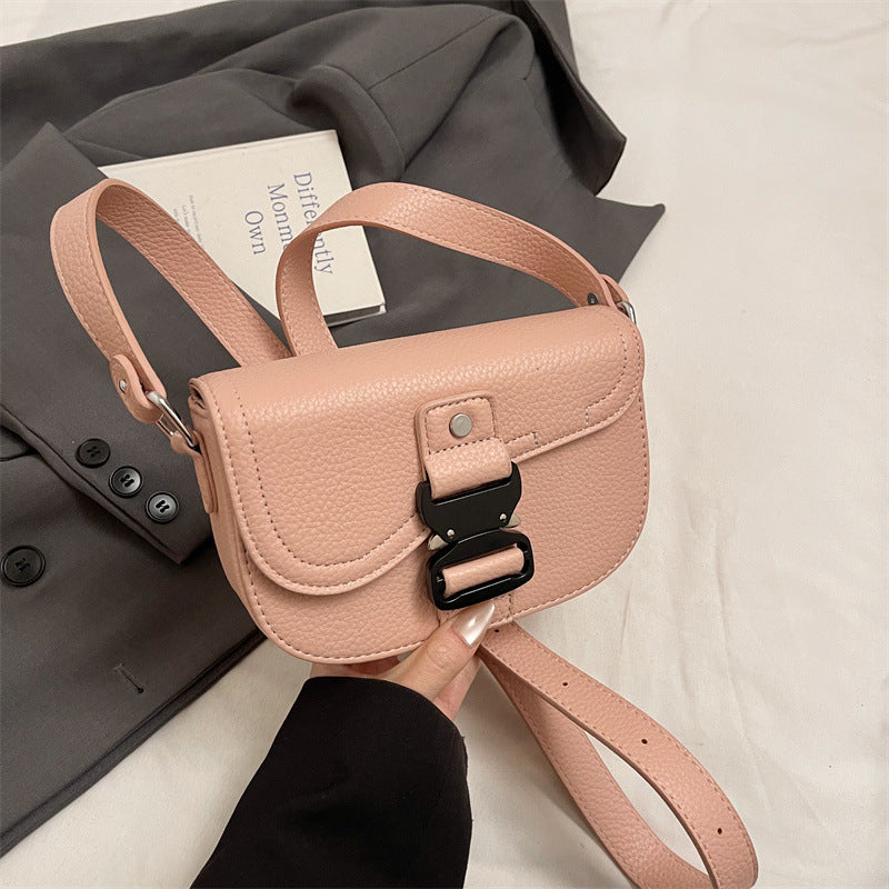 Women's messenger bag Women's bag Messenger bag Saddle bag Fashion 2025 Spring new foreign style shoulder bag Small square bag