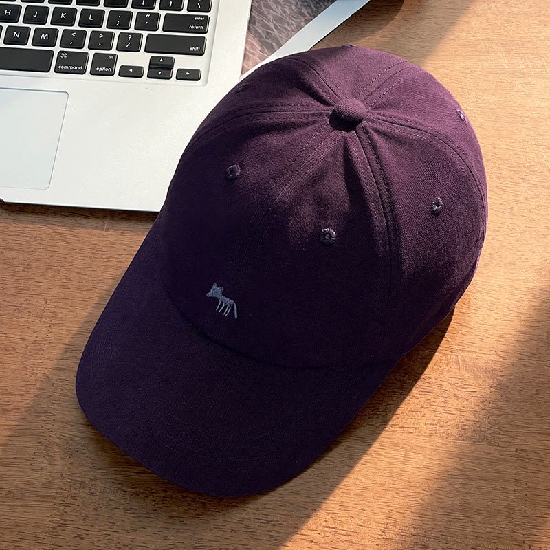 Classmate Yang strictly selects cute peaked caps cartoon women sweet sun face small animals embroidered baseball sunscreen hats
