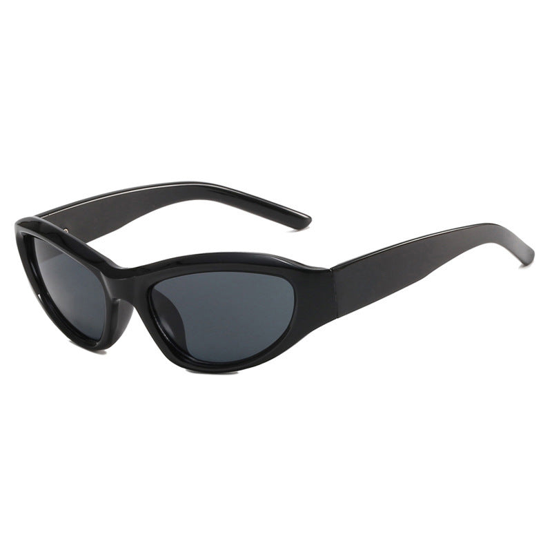 Y2K millennial style purple sunglasses women's high sense funny Internet celebrity photo sunglasses 2025 new retro