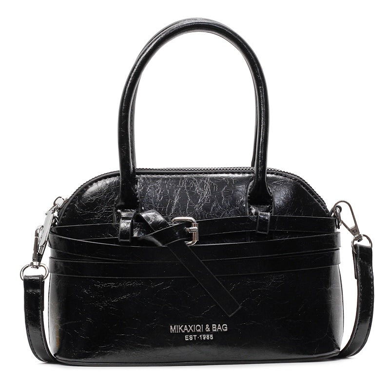 Premium texture handbag women's 2025 spring and summer new retro versatile shoulder bag foreign style versatile messenger shell bag