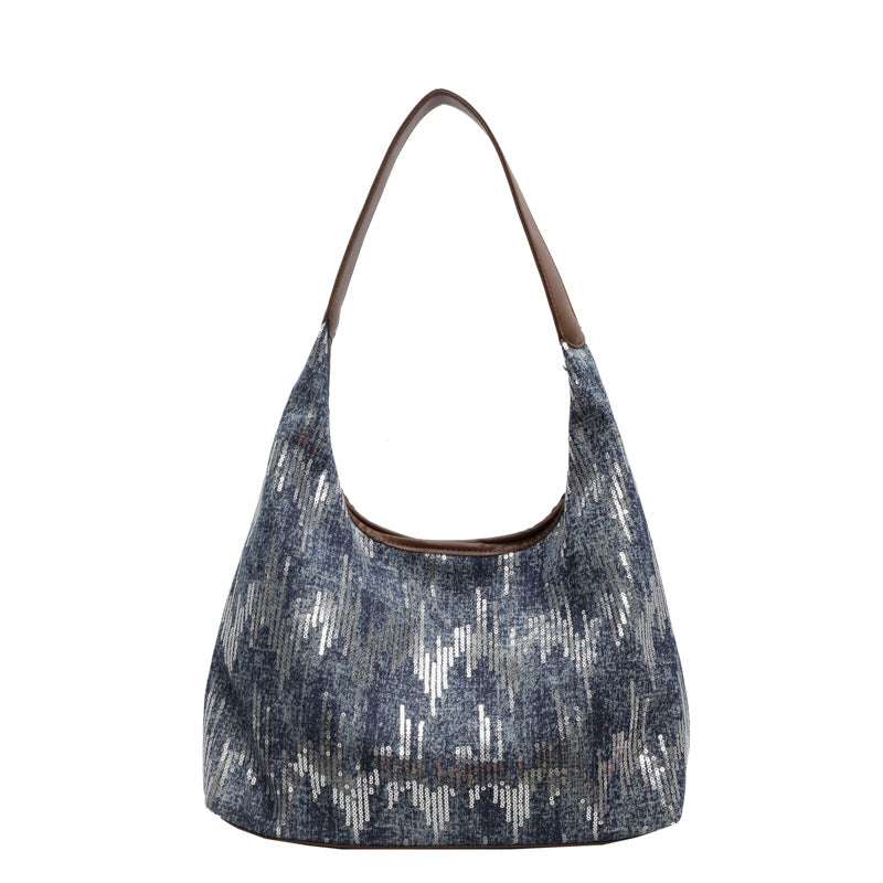 Women's bag 2024 summer new trendy niche foreign style fashionable texture large capacity commuting simple shoulder tote bag