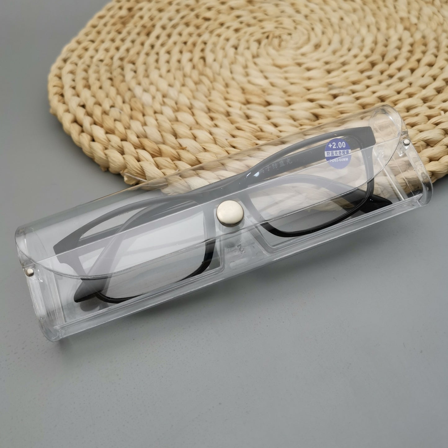 With box blue light reading glasses fashionable and comfortable men's and women's ultra-light old light glasses elderly glasses wholesale