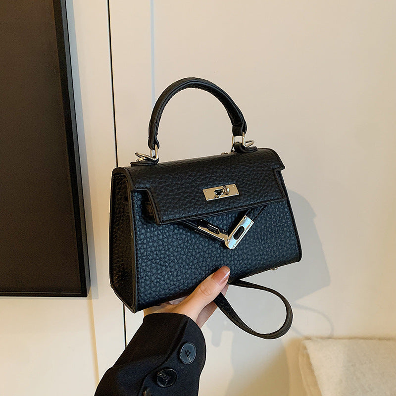 Wholesale premium sense small bag 2024 new bag women's bag versatile retro messenger bag small square bag portable Kelly bag